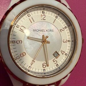 White and Gold Watch